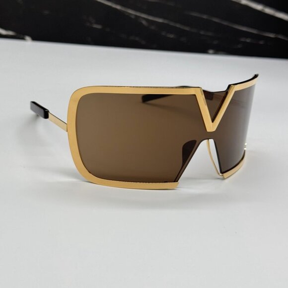 NEW VALENTINO V-ROMASK VLS-120B BROWN TITANIUM UNISEX VALENTINO SUNGLASSES main image 9